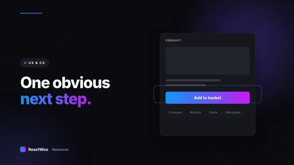 One obvious next step. — One obvious next step. The rest can wait.